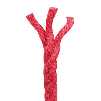 Jute Touw Rood 100% Tossa jute 4