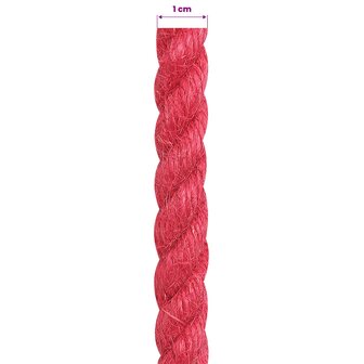 Jute Touw Rood 100% Tossa jute 5