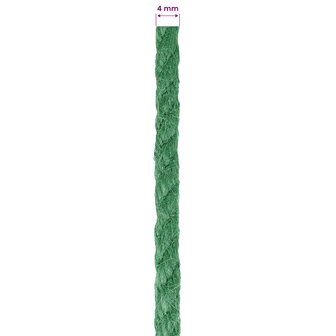 Jute Touw Groen 100% Tossa jute 5