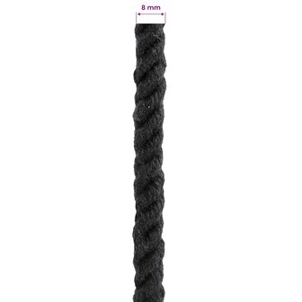 Touw Zwart 0,8 x 0,8 x 2500 cm Katoen 5