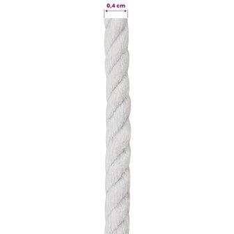 Touw Wit 0,4 x 0,4 x 5000 cm Katoen 5