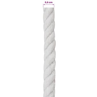 Touw Wit 0,6 x 0,6 x 5000 cm Katoen 5