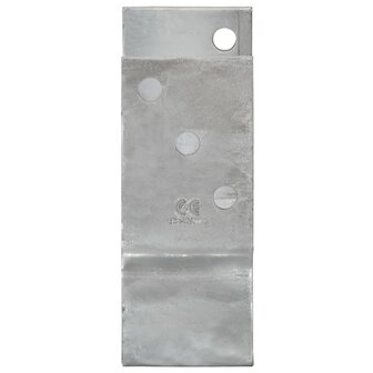 Grondankers 12 st 7x6x15 cm gegalvaniseerd staal zilverkleurig 4