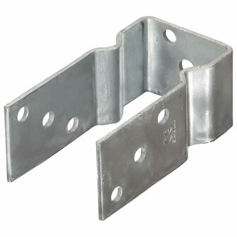 Grondankers 12 st 8x6x15 cm gegalvaniseerd staal zilverkleurig 2