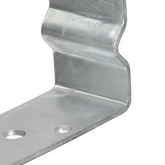 Grondankers 12 st 8x6x15 cm gegalvaniseerd staal zilverkleurig 6