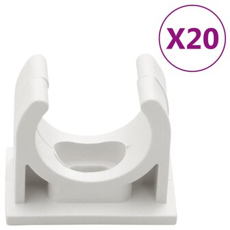 Kabelgoten met klemmen &amp;Oslash;20 mm 10 m PVC 4