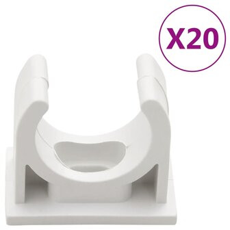 Kabelgoten met klemmen &amp;Oslash;25 mm 10 m PVC 4