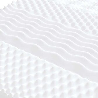 Schuimmatras 7 zones hardheid 20 ILD 100x210 cm wit 5