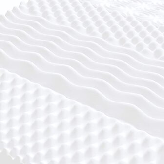 Schuimmatras 7 zones hardheid 20 ILD 120x210 cm wit 5