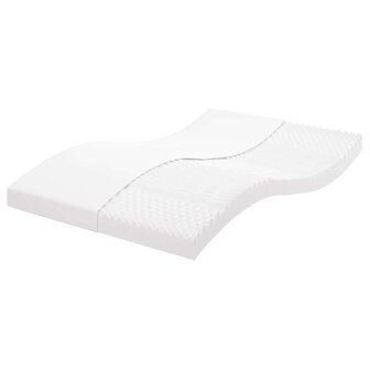 Schuimmatras 7 zones hardheid 20 ILD 120x220 cm wit 1