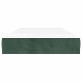 Pocketveringmatras voor kinderen medium 80x160 cm fluweel donkergroen 3