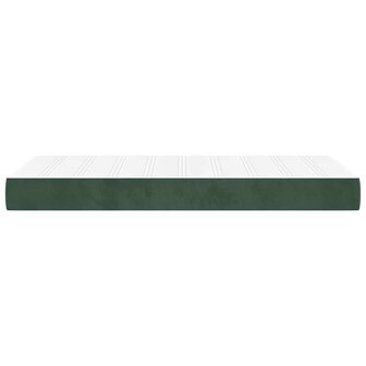 Pocketveringmatras voor kinderen medium 80x160 cm fluweel donkergroen 4