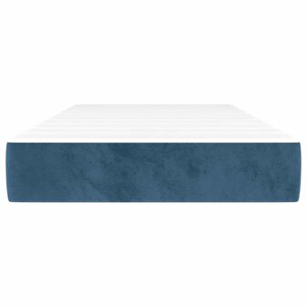 Pocketveringmatras voor kinderen medium 80x160 cm fluweel donkerblauw 3