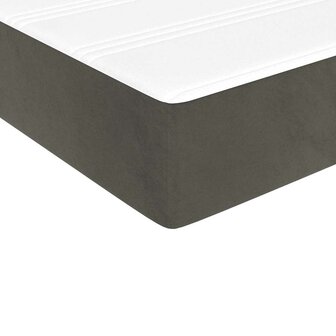 Pocketveringmatras medium 80x210x20 cm fluweel donkergrijs 5