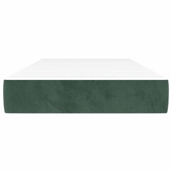 Pocketveringmatras medium 80x210x20 cm fluweel donkergroen 3