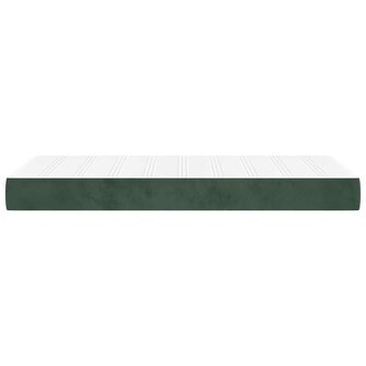 Pocketveringmatras medium 80x210x20 cm fluweel donkergroen 4