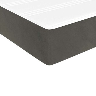 Pocketveringmatras medium 80x220x20 cm fluweel donkergrijs 5