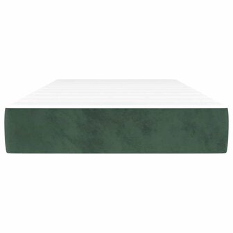 Pocketveringmatras medium 80x220x20 cm fluweel donkergroen 3