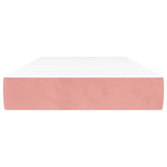 Pocketveringmatras medium 80x220x20 cm fluweel roze 3