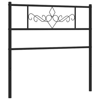 Vervangend hoofdbord 75 cm metaal zwart 4