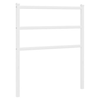 Vervangend hoofdbord 75 cm metaal wit 2