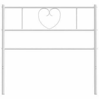 Vervangend hoofdbord 75 cm metaal wit 5