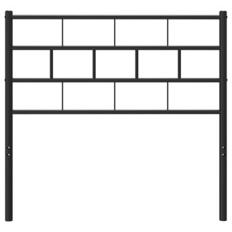 Vervangend hoofdbord 75 cm metaal zwart 3
