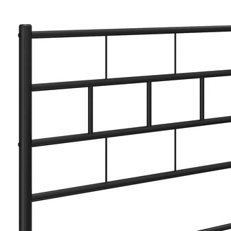 Vervangend hoofdbord 200 cm metaal zwart 6