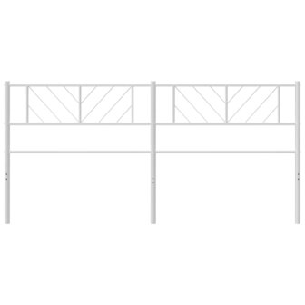 Vervangend hoofdbord 200 cm metaal wit 3
