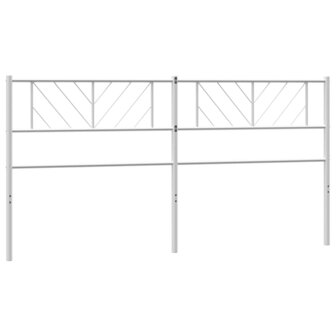 Vervangend hoofdbord 200 cm metaal wit 5