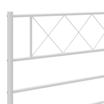 Vervangend hoofdbord 200 cm metaal wit 6