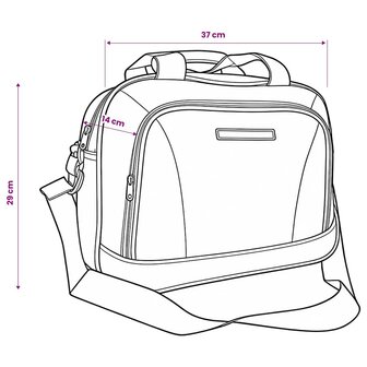 Reisbagage set zwart 5-delig 8