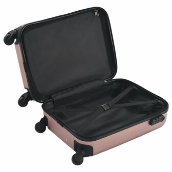 Harde koffer ABS ros&amp;eacute;goud 5