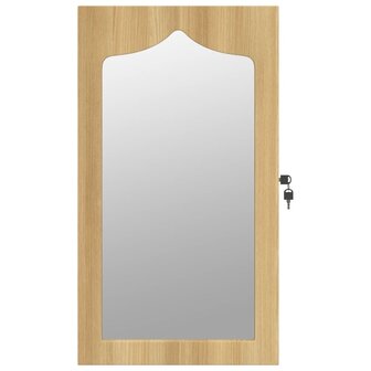 Sieradenkast met spiegel wandgemonteerd 37,5x10x67 cm 4