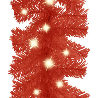 Kerstslinger met LED-lampjes 5 m rood 4