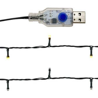 Kerstslinger met LED-lampjes 5 m rood 6