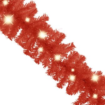 Kerstslinger met LED-lampjes 20 m rood 4