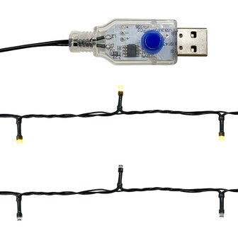 Kerstslinger met LED-lampjes 20 m rood 6