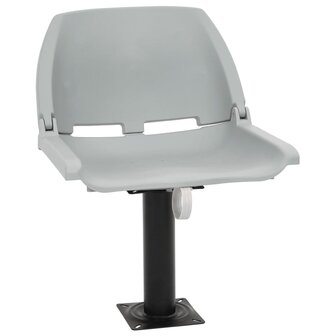 2-delige Bootstoelen set inklapbaar 48x51x41 cm grijs 1
