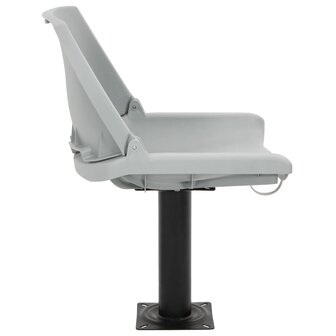 2-delige Bootstoelen set inklapbaar 48x51x41 cm grijs 5