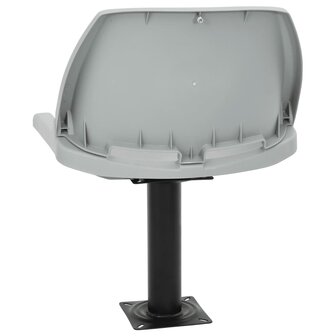 2-delige Bootstoelen set inklapbaar 48x51x41 cm grijs 7