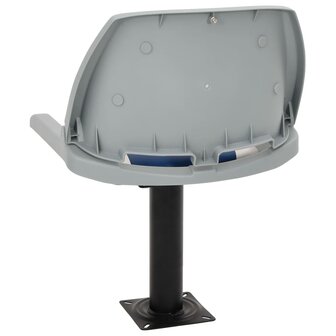 2-delige Bootstoelen set inklapbaar 48x51x41 cm blauw en wit 7
