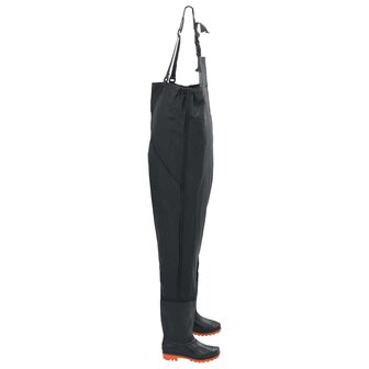 Waadpak met laarzen maat 43 zwart 3