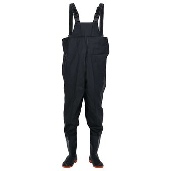 Waadpak met laarzen maat 45 zwart 2