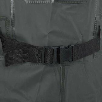 Waadpak met laarzen en riem maat 45 donkergroen 6