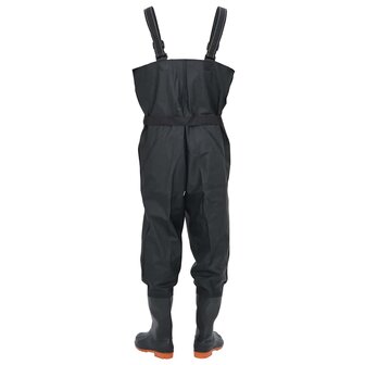 Waadpak met laarzen en riem maat 46 zwart 4