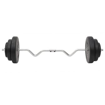 Halterset met gewichten curl 60 kg 4