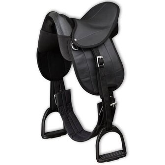 Ponyzadel set 10&amp;quot; zwart 2