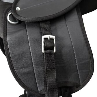 Ponyzadel set 10&amp;quot; zwart 3