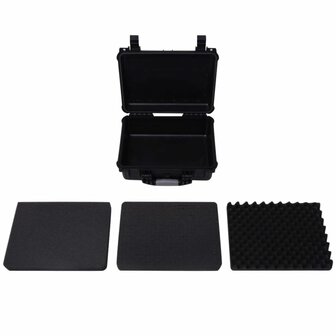 Beschermende materiaalkoffer 40,6x33x17,4 cm zwart   5